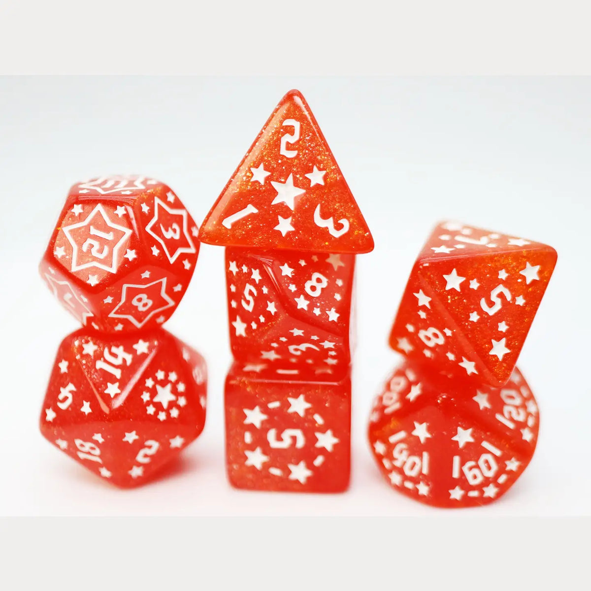 Foam Brain Games Dice > Other Dice Shooting Stars: Nitrogen RPG Dice Set 840292516199 FBG2684