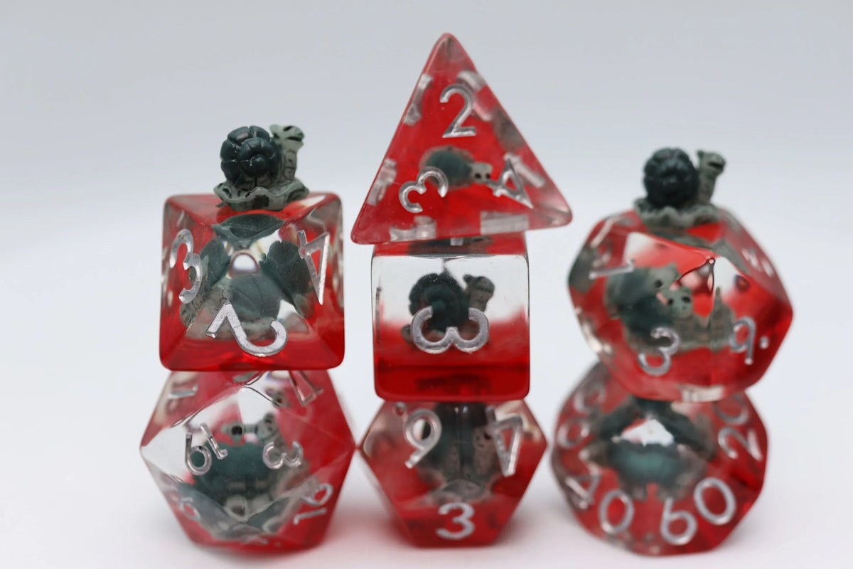 Foam Brain Games Dice > Other Dice Speedy the Snail RPG Dice Set 840292510388 FBG2534