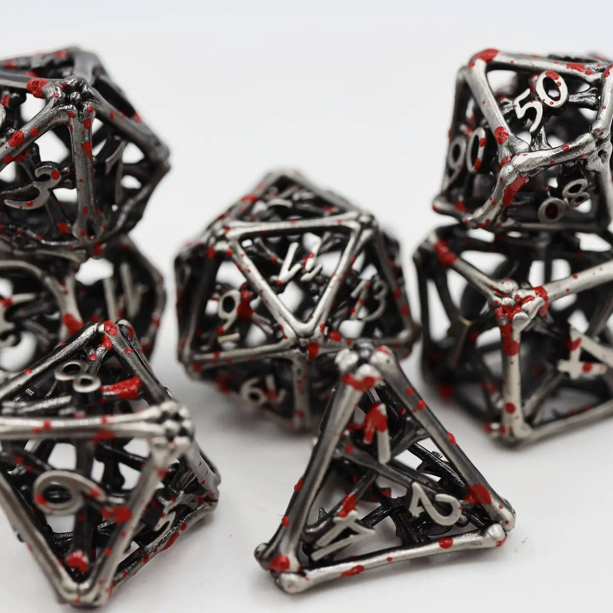 Foam Brain Games Dice > Other Dice Vampire Bones - Hollow Metal RPG Dice Set 617629763140 FBG4216