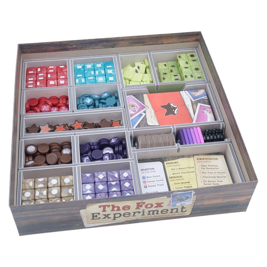 Folded Space Game Supplies > Box Inserts & Organizers Box Insert: Color: The Fox Experiment 3800501487990 FDSFOXE