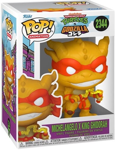 Funko Toys > Funko > Funko Pop! Funko POP! Animation: Godzilla x Teenage Mutant Ninja Turtles - Michelangelo x King Ghidorah (TMNT) 889698905862 FUKO90586