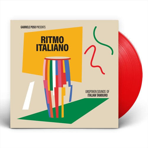 Gabriele Poso Music > Vinyl Records Gabriele Poso - Ritmo Italiano 'Unspoken Sounds of Italian Tamburo' (IEX) (Indie Exclusive, Colored Vinyl, Red, 140 Gram Vinyl) 5024017006782 MRBG317IEX.1