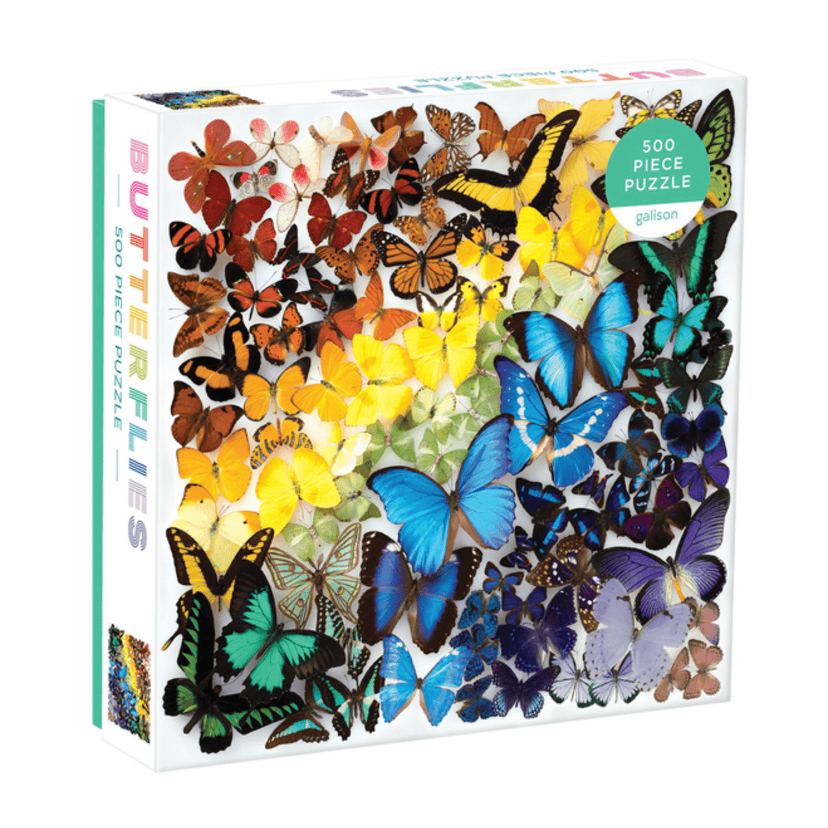 Galison Puzzles > Jigsaw Puzzles Rainbow Butterflies 500 Piece Puzzle 9780735362567 ING-9780735362567
