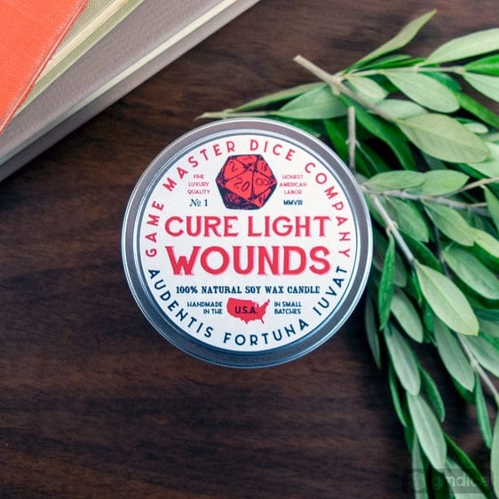 Game Master Dice Decor > Candles Cure Wounds Gaming Candle 736542188691 80001