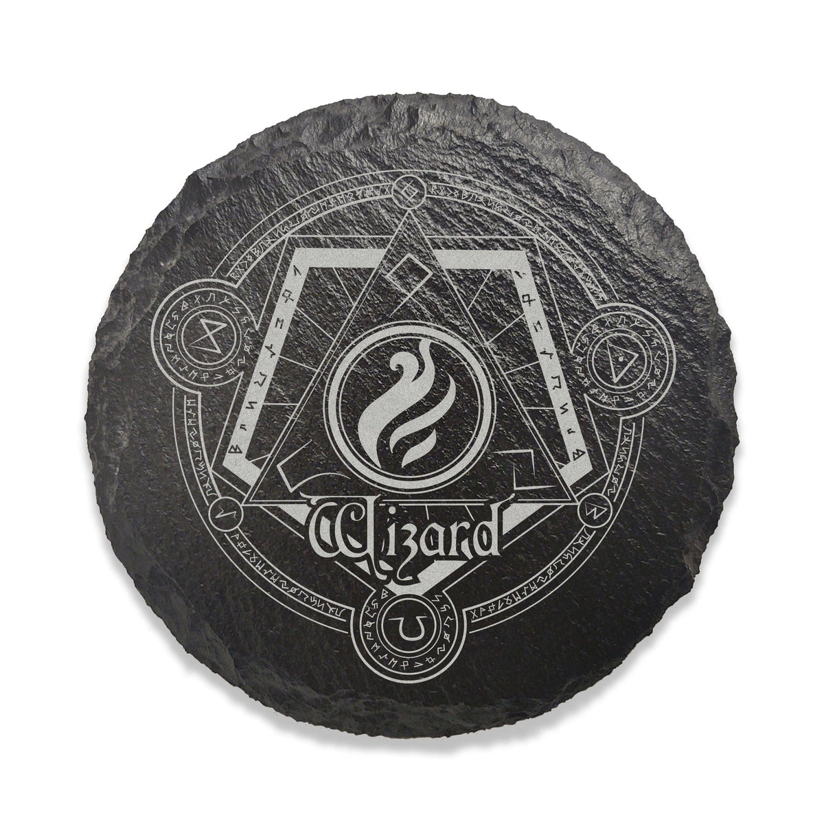 Game Master Dice Home > Drinkware > Coasters D&D Class Slate Coaster - Wizard 45988348