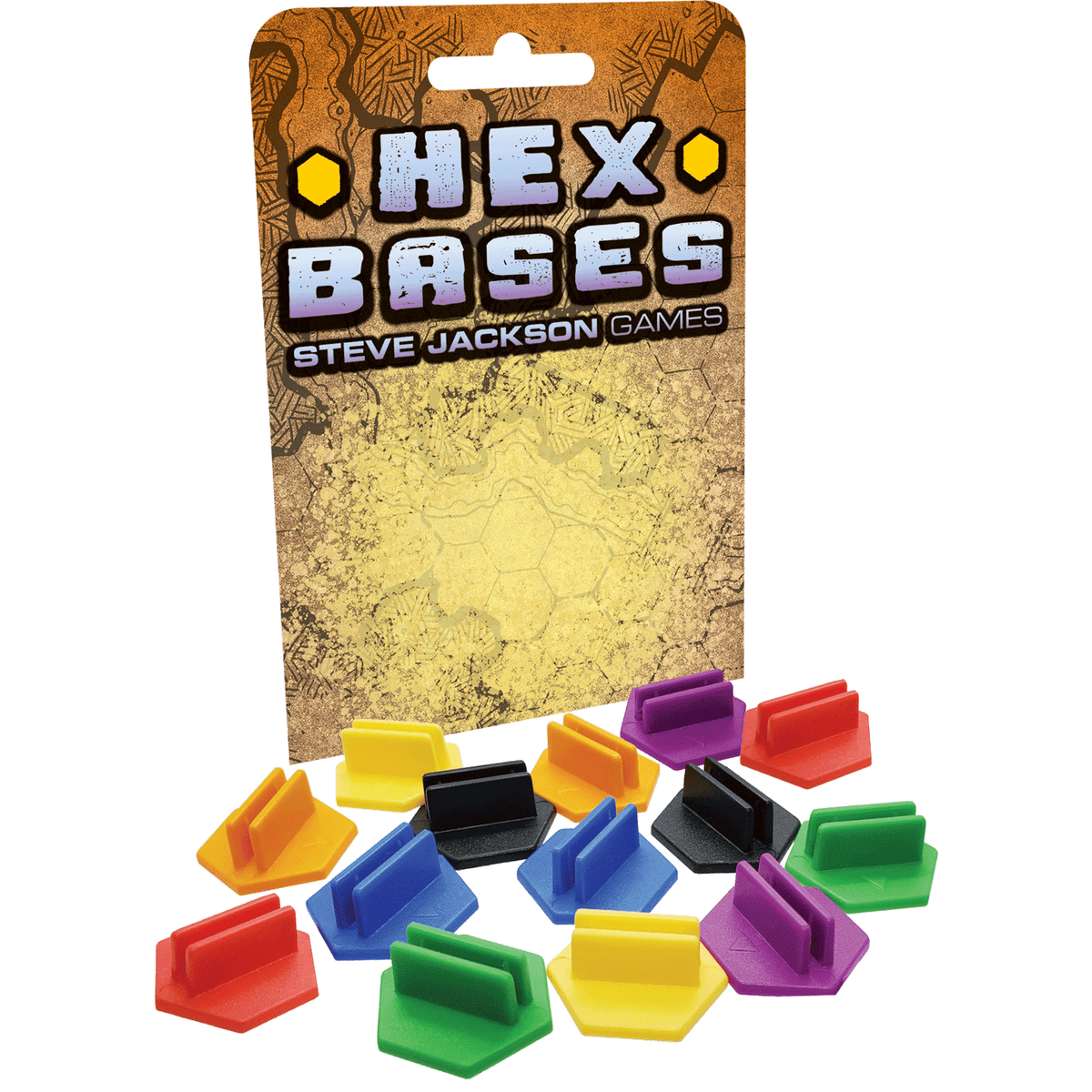 --- Game Supplies > Tokens & Counters Steve Jackson: Hex Bases 080742095922 SJG 4954