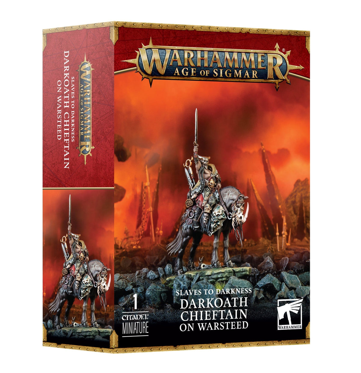 Games Workshop Games Workshop > Age of Sigmar STD: DARKOATH CHIEFTAIN ON WARSTEED 5011921204090 83-53