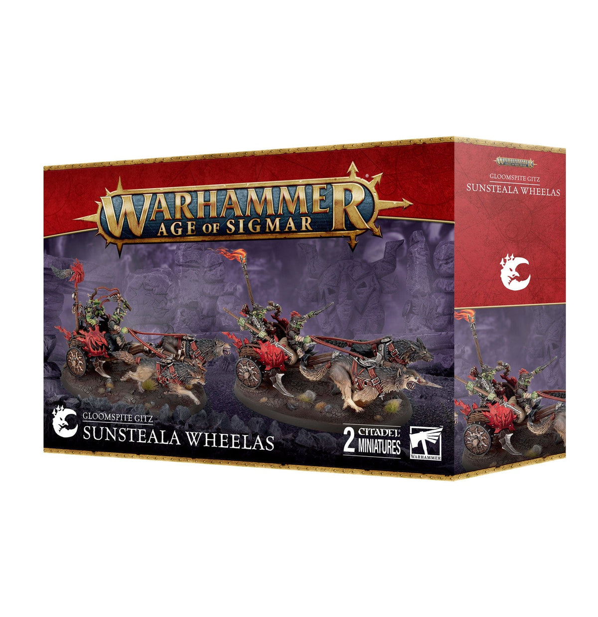 Games Workshop Games Workshop > Age of Sigmar Warhammer 40K - Gloomspite Gitz: Sunsteala Wheelas 5011921225767 89-89