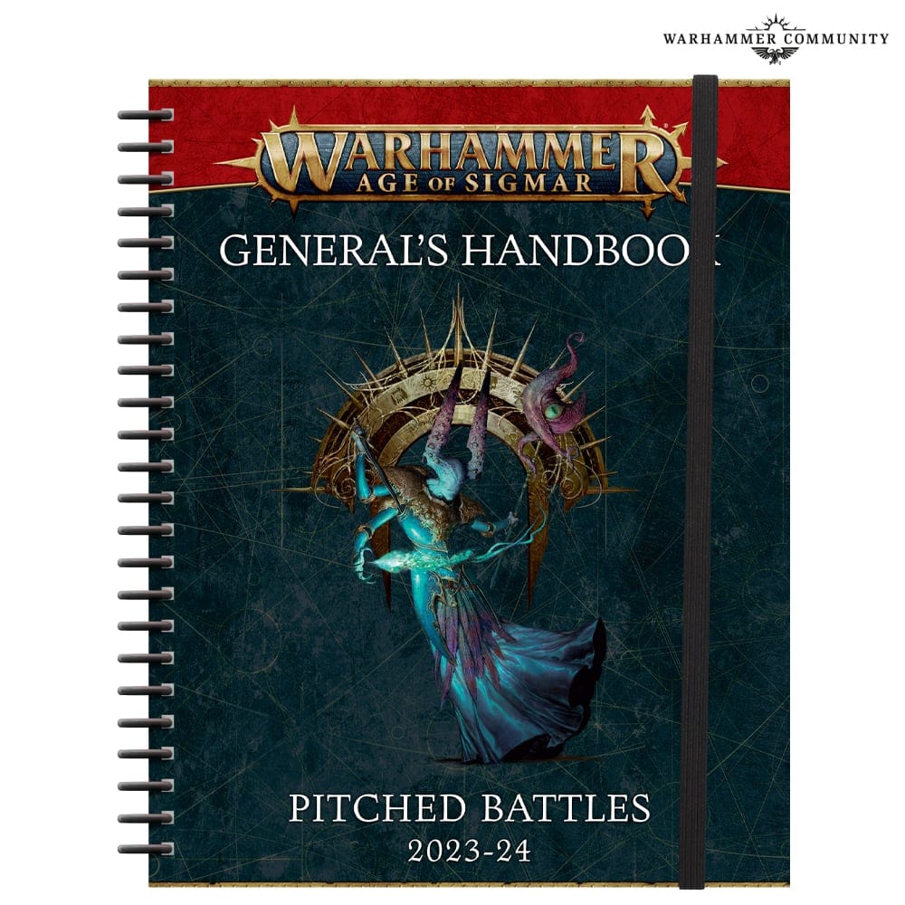 Games Workshop Tabletop Games > Games Workshop > Age of Sigmar Warhammer Age of Sigmar -General’s Handbook – Pitched Battles 2023-24 9781804571644 80-46