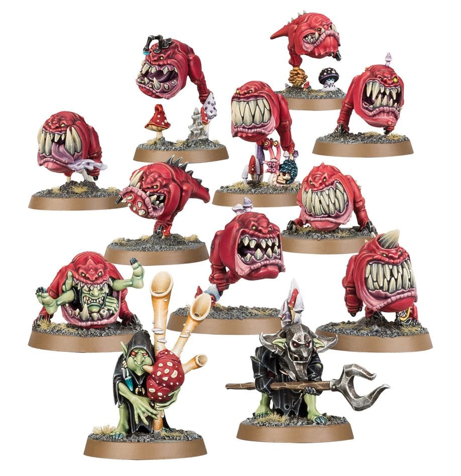 Games Workshop Games Workshop > Age of Sigmar Warhammer Age of Sigmar: Gloomspite Gitz - Squig Herd 5011921256846 89-48