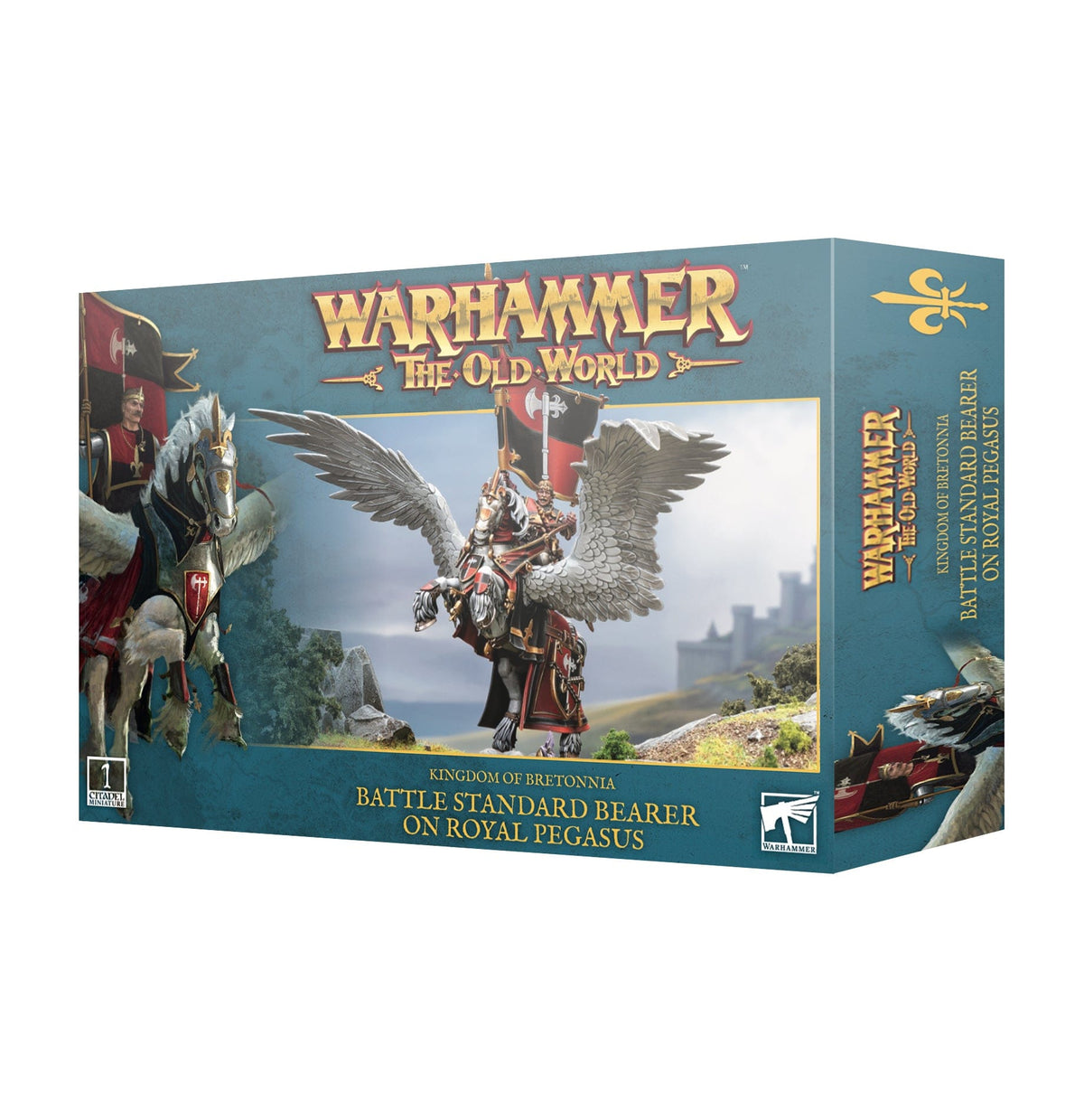 Games Workshop Games Workshop > Old World Warhammer - The Old World - Kingdom of Bretonnia: Battle Standard Bearer on Royal Pegasus 5011921206131 06-07