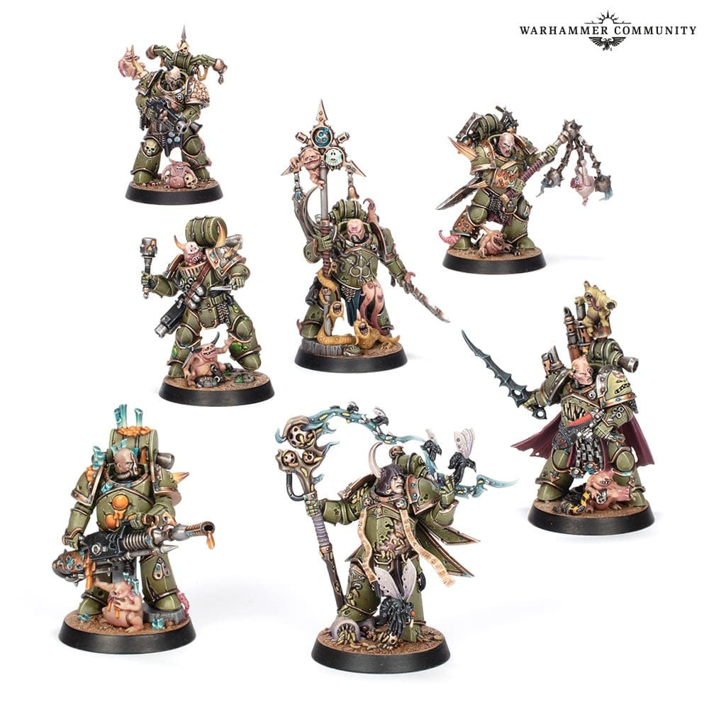 Games Workshop Tabletop Games > Games Workshop > Warhammer 40k Warhammer 40K - Space Marine Heroes 2023 – Death Guard (Set) 602810020058 SMH-10