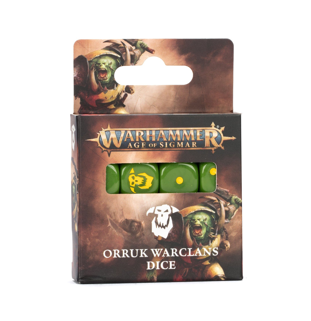 Games Workshop Games Workshop > Warhammer 40k WARHAMMER 40K - AGE OF SIGMAR: ORRUK WARCLANS DICE 5011921205721 89-94