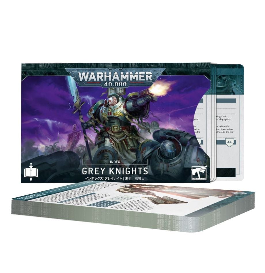 Games Workshop Tabletop Games > Games Workshop > Warhammer 40k > Index Cards Warhammer 40k: Grey Knights Index Cards (10E) 5011921140190 72-57