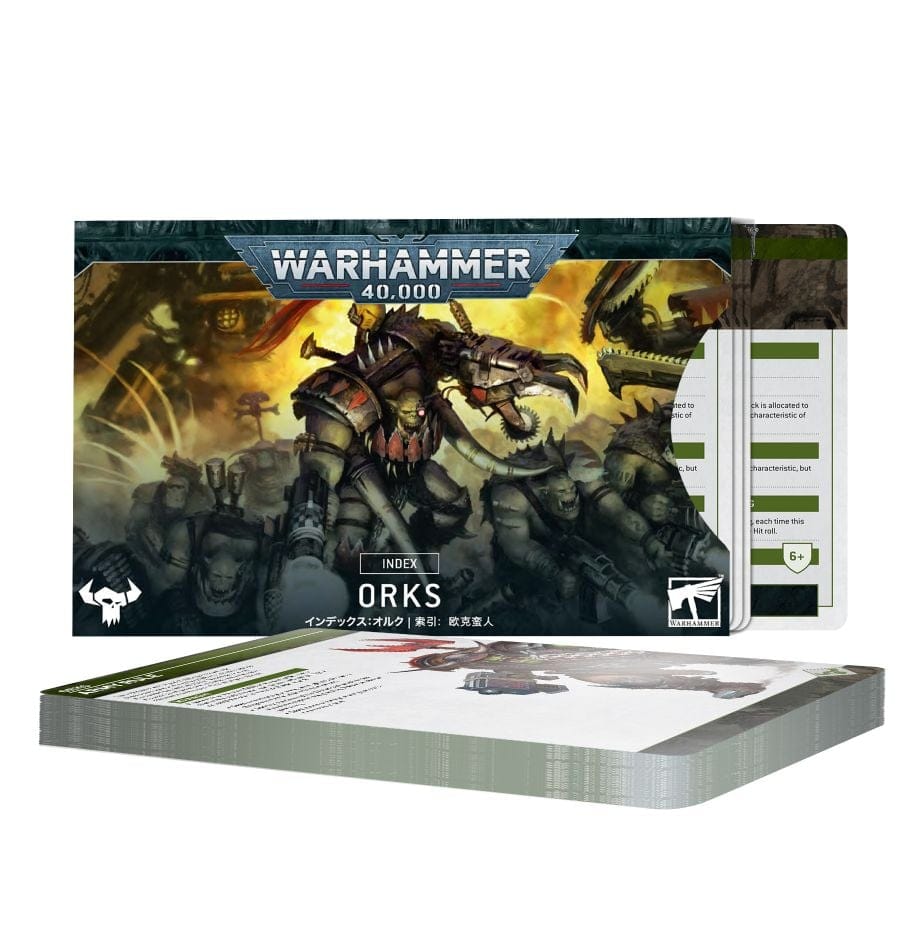Games Workshop Tabletop Games > Games Workshop > Warhammer 40k > Index Cards Warhammer 40k: Orks Index Cards (10E) 5011921140732 72-50