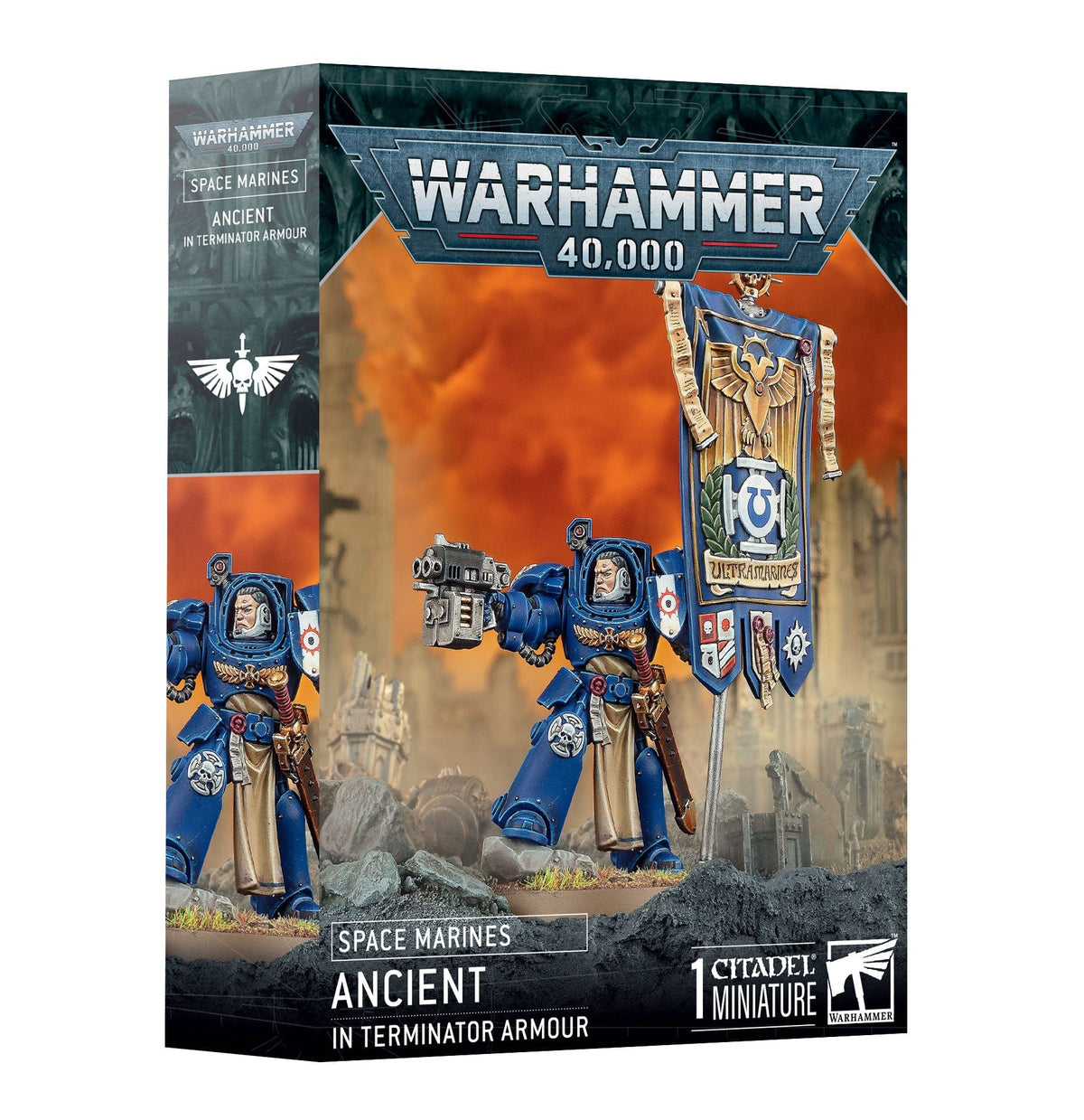 Games Workshop Games Workshop > Warhammer 40k Warhammer 40k - Space Marines: Ancient In Terminator Armour 5011921248780 48-104