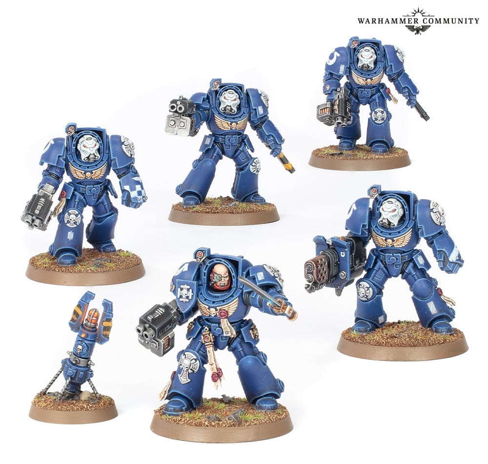 Games Workshop Tabletop Games > Games Workshop > Warhammer 40k > Space Marines Warhammer 40k - Space Marines: Terminator Squad 5011921201303 48-90