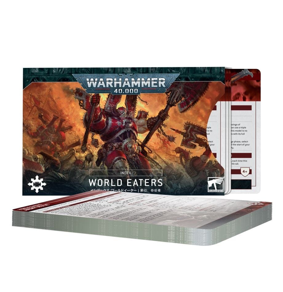 Games Workshop Tabletop Games > Games Workshop > Warhammer 40k > Index Cards Warhammer 40k: World Eaters Index Cards (10E) 5011921209644 72-67