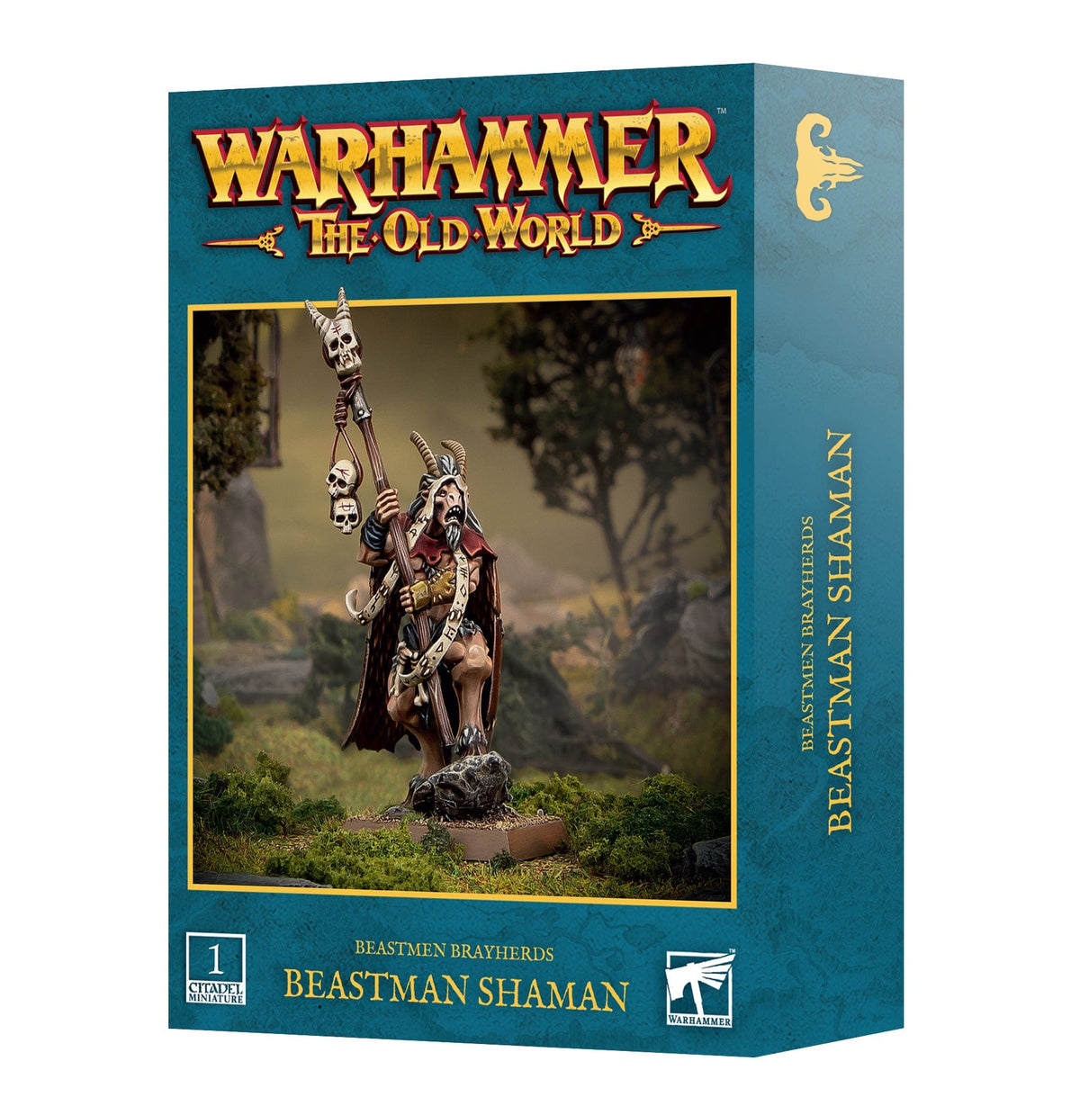 Games Workshop Tabletop Games > Games Workshop > Age of Sigmar Warhammer 40K - Beastmen Brayherds Beastman Shaman 5011921207176 08-111