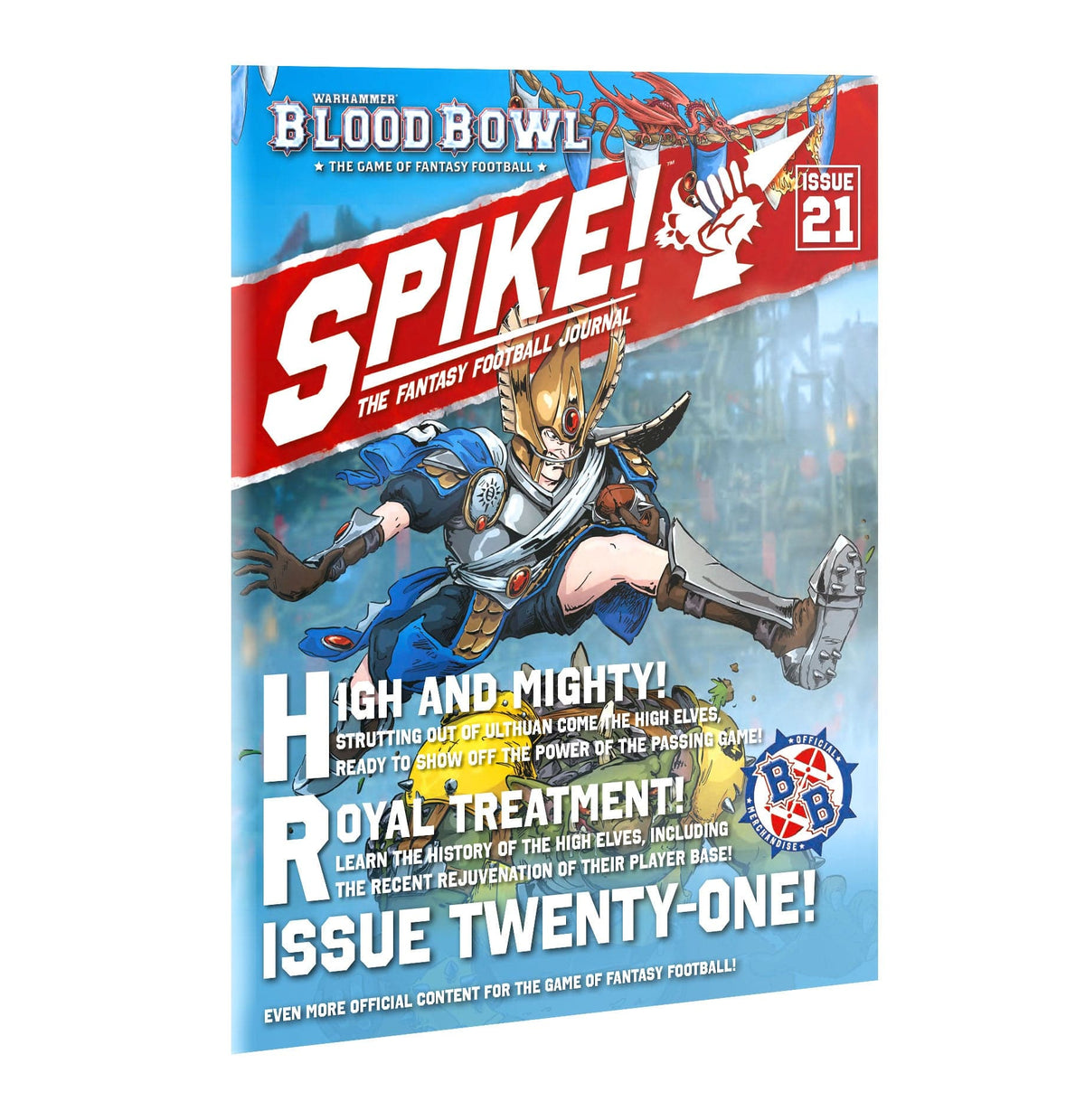 Games Workshop Tabletop Games > Games Workshop > Blood Bowl Warhammer Blood-Bowl - High-Elves: Spike Journal Issue 21 (ENG) 9781837791262 202-63