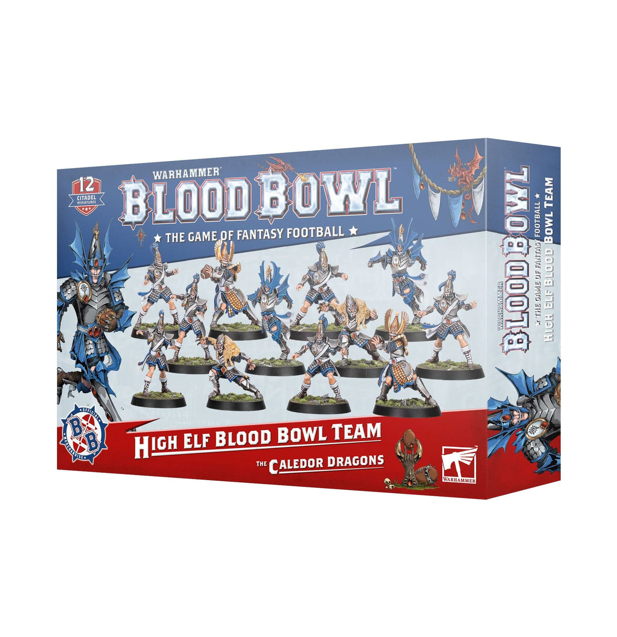 Games Workshop Tabletop Games > Games Workshop > Blood Bowl Warhammer Blood-Bowl - High-Elves: Team The Caledor Dragons 5011921248391 202-62