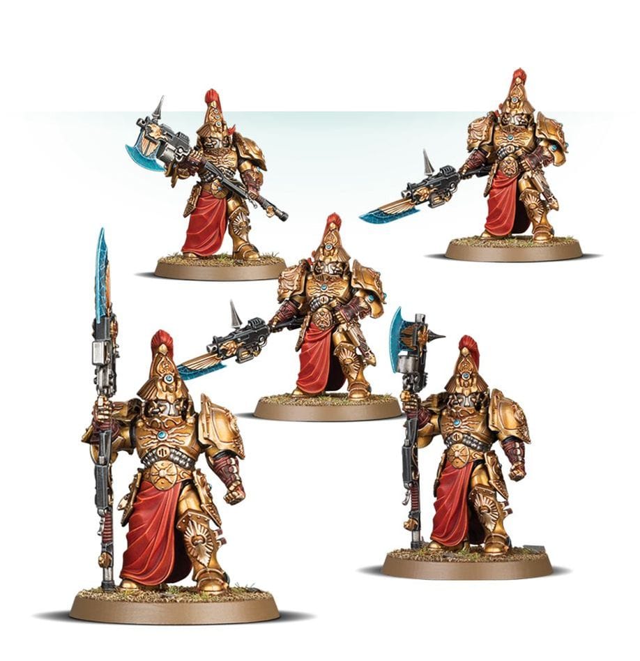 Games Workshop Tabletop Games > Games Workshop > Warhammer 40k > Adeptus Custodes Warhammer - 40k: Adeptus Custodes - Custodian Wardens 5011921172054 01-11