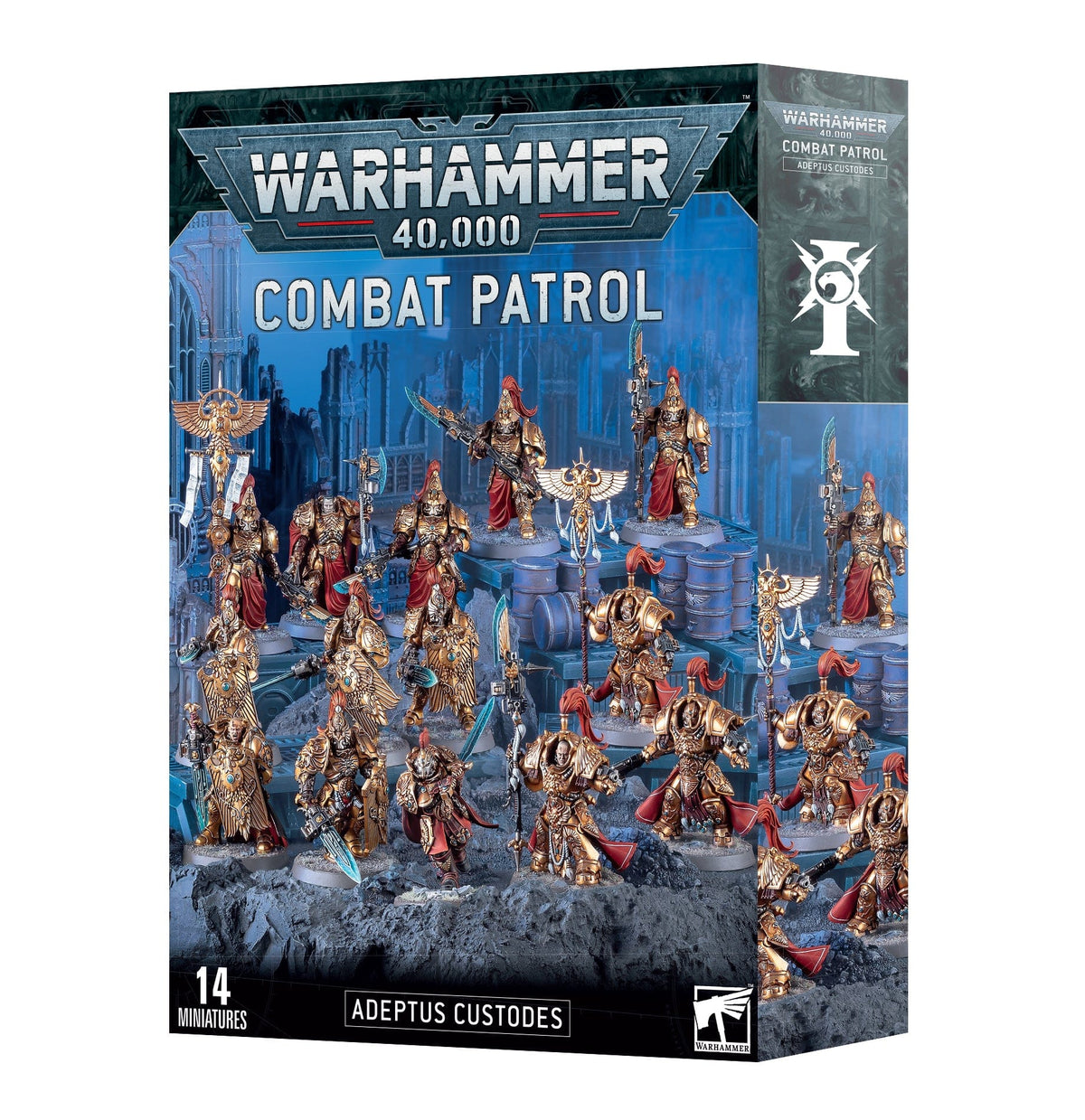 Games Workshop Tabletop Games > Games Workshop > Warhammer 40k > Adeptus Custodes Warhammer 40K - Combat Patrol: Adeptus Custodes 5011921204014 73-01