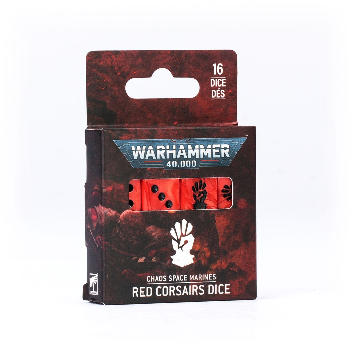 Games Workshop Tabletop Games > Games Workshop > Warhammer 40k > Chaos Space Marines Warhammer 40K - Chaos Space Marines: Red Corsairs Dice 5011921257843 43-115