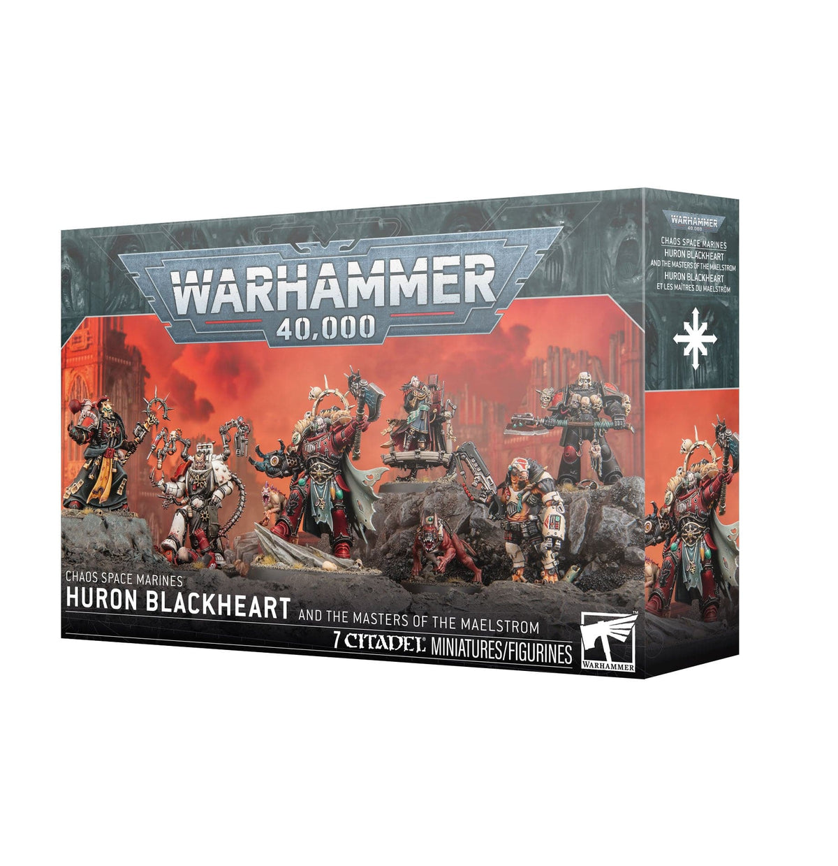 Games Workshop Tabletop Games > Games Workshop > Warhammer 40k > Chaos Space Marines Warhammer 40K - Huron Blackheart and Masters of the Maelstrom 5011921251728 43-110