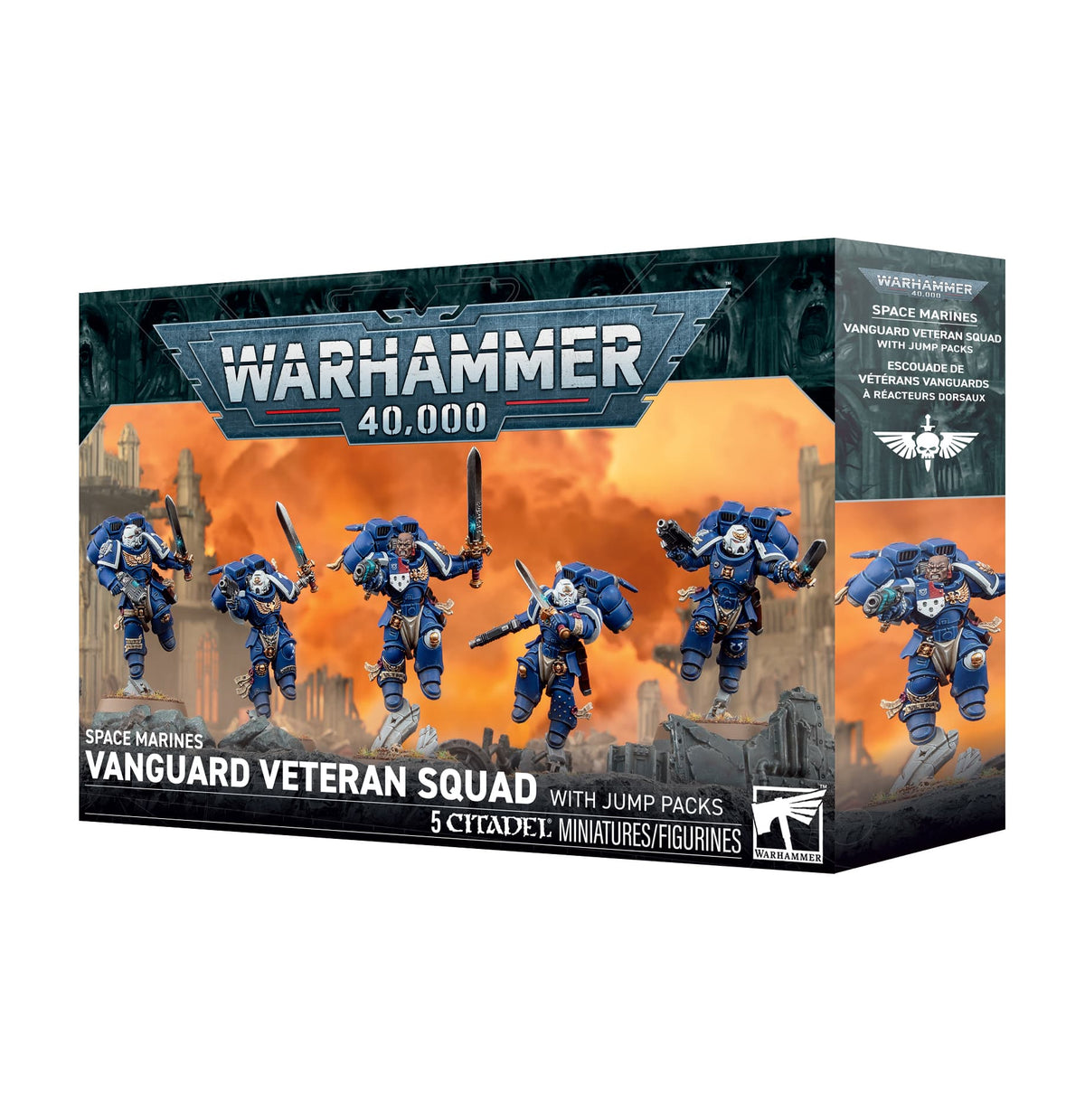 Games Workshop Tabletop Games > Games Workshop > Warhammer 40k > Space Marines Warhammer 40K - Space Marines: Vanguard Veteran Squad with Jump Packs 5011921267545 48-106