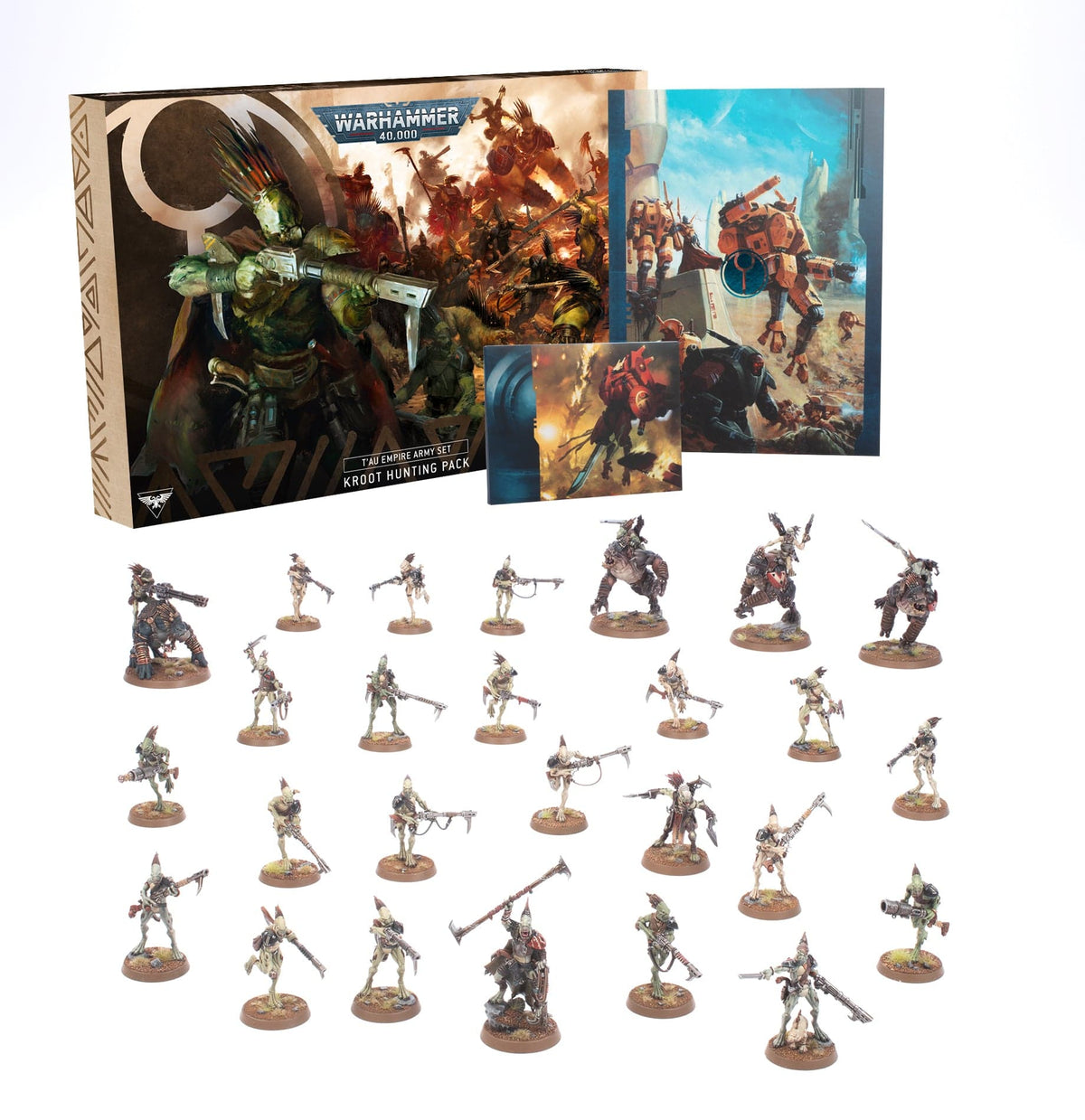 Games Workshop Tabletop Games > Games Workshop > Warhammer 40k > Tau Empire Warhammer 40K: T'au Empire - Kroot Hunting Pack 5011921203529 56-66