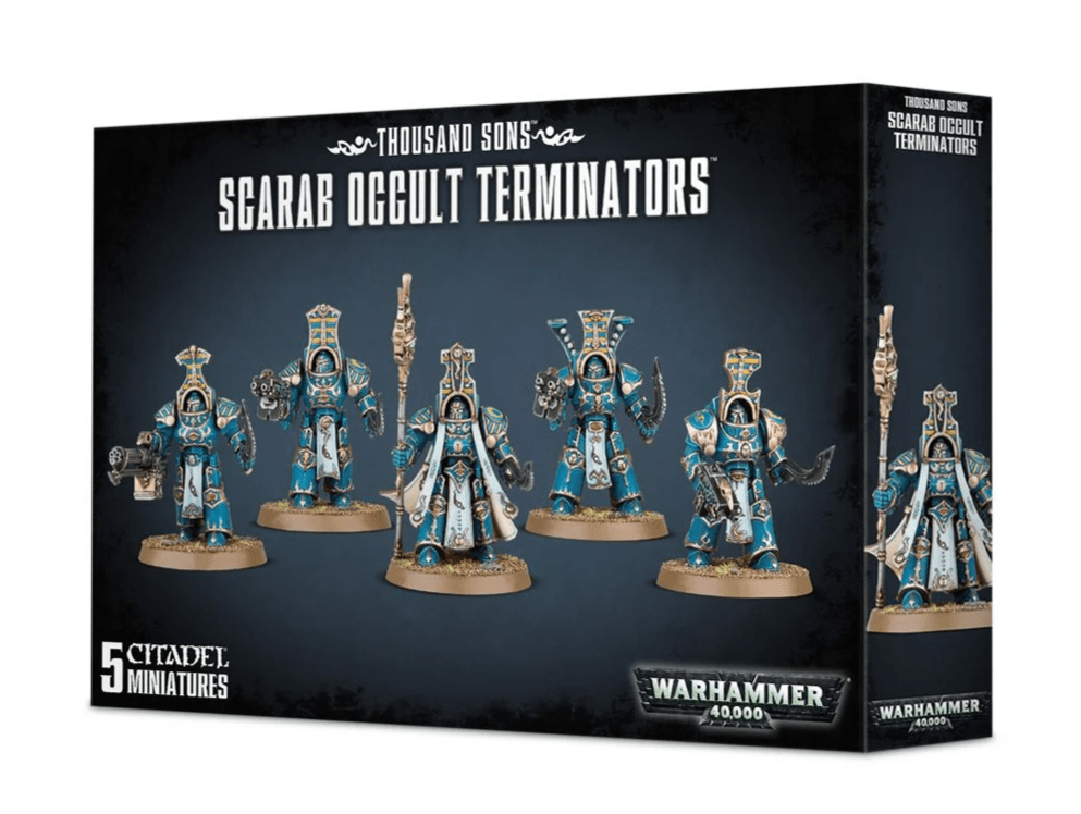 Games Workshop Tabletop Games > Games Workshop > Warhammer 40k > Thousand Sons Warhammer - 40k: Thousand Sons - Scarab Occult Terminators 5011921153718 43-36