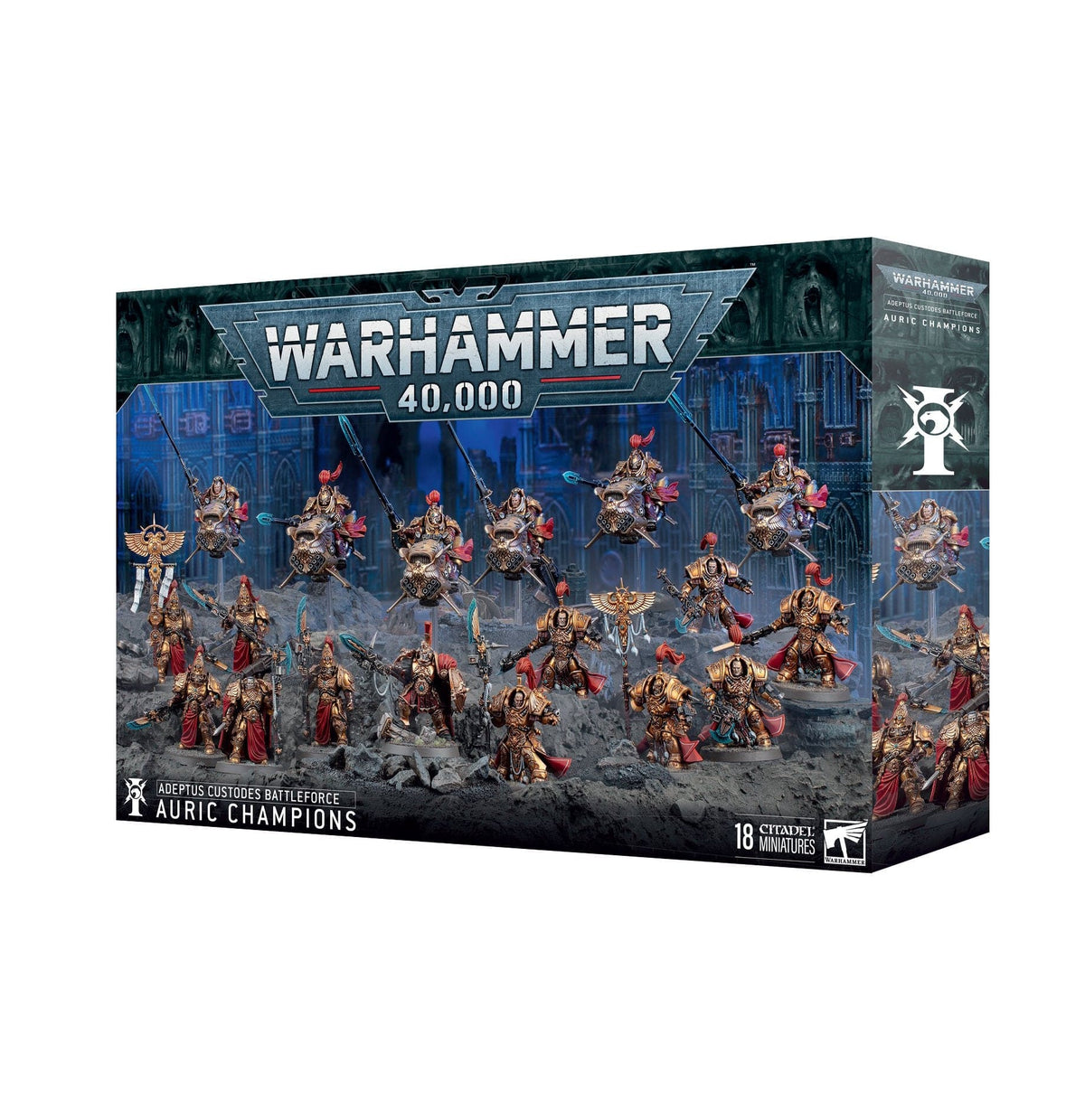Games Workshop Tabletop Games > Games Workshop > Warhammer 40k Warhammer 40K - A/Custodes B/Force: Auric Champions 5011921222025 01-20