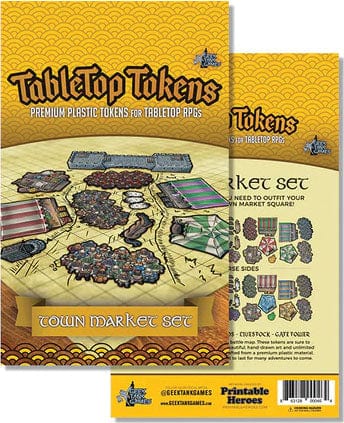 Geek Tank Games Miniatures > Other Miniatures GTG Minis: Tabletop Tokens Town Market Set 863128000464 GTK 1006