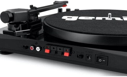 Gemini Music > Audio Equipment Gemini: TT-900BB Stereo Turntable Music System with Bluetooth Input, 50 Watt Speakers - Black 747705007292 GMNI07292