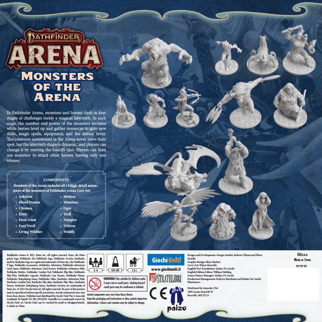 Giochi Uniti Board Games Pathfinder Arena: Monsters of the Arena 8058773208941 GU747