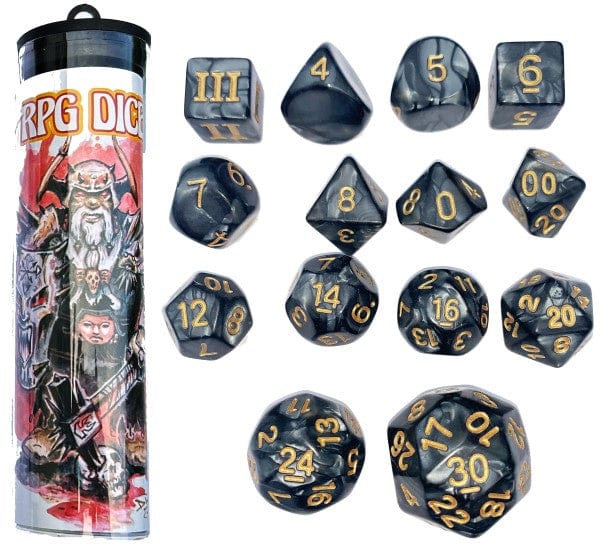 Goodman Games Dice > Other Dice DCC Dice: Mighty Dice of Arms (14 dice set) 9781956449891 GMG 6069