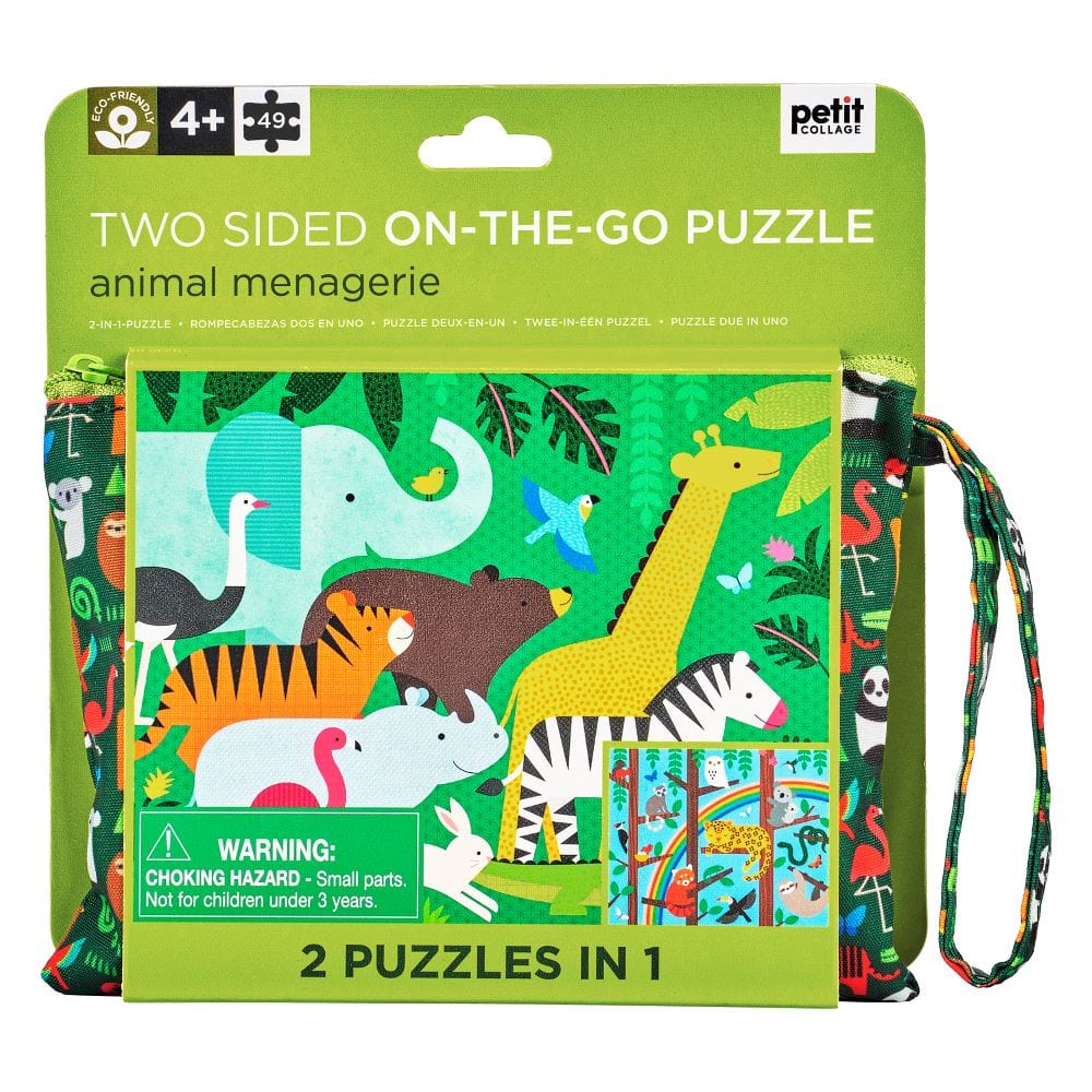 Hachette Book Group Puzzles > Jigsaw Puzzles Animal Menagerie Two-sided On-the-Go Puzzle 5055923781807 CHR 1807