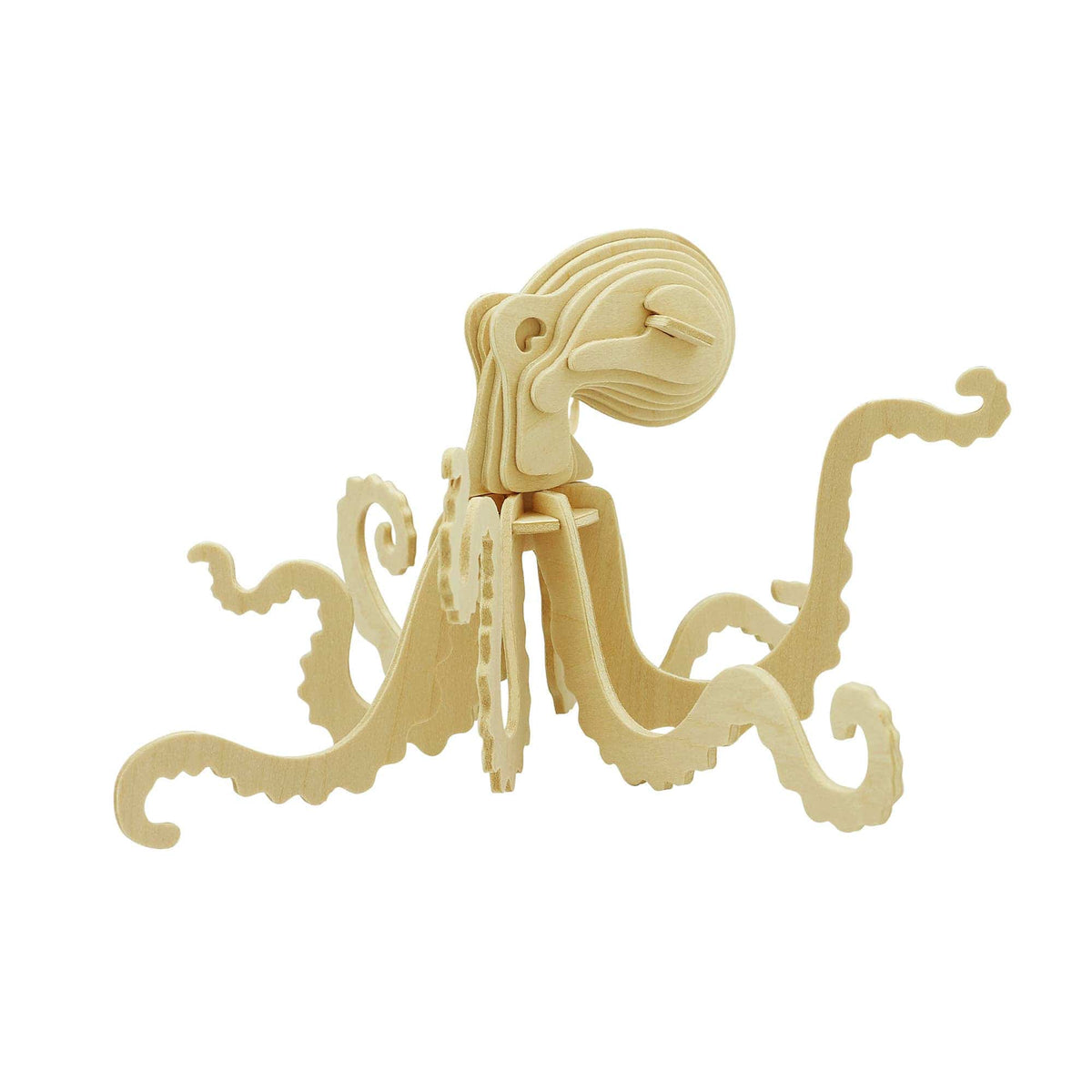 Hands Craft Model Kits > Other Model Kits 3D Wooden Puzzle: Octopus 819887020649 JP265