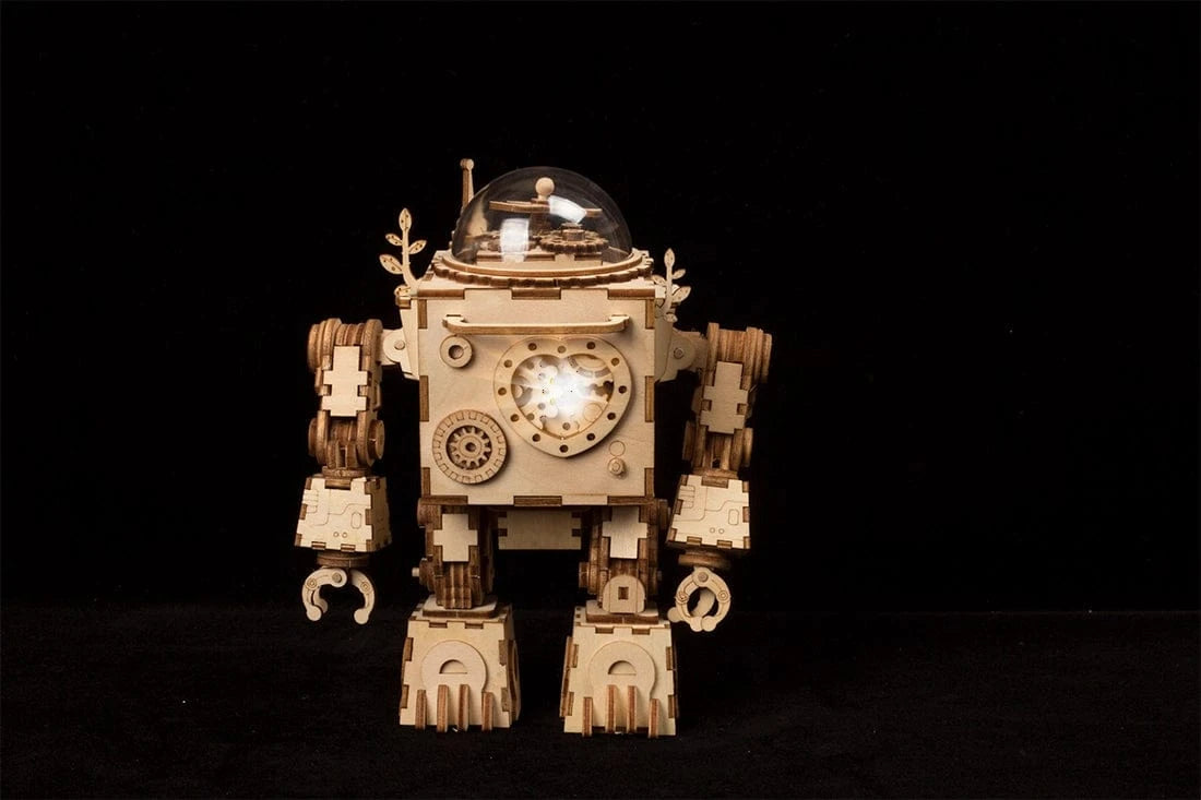 Hands Craft Model Kits > Other Model Kits DIY 3D Wooden Puzzle Steam Punk Music Box: Orpheus 819887020304 SKU AM601