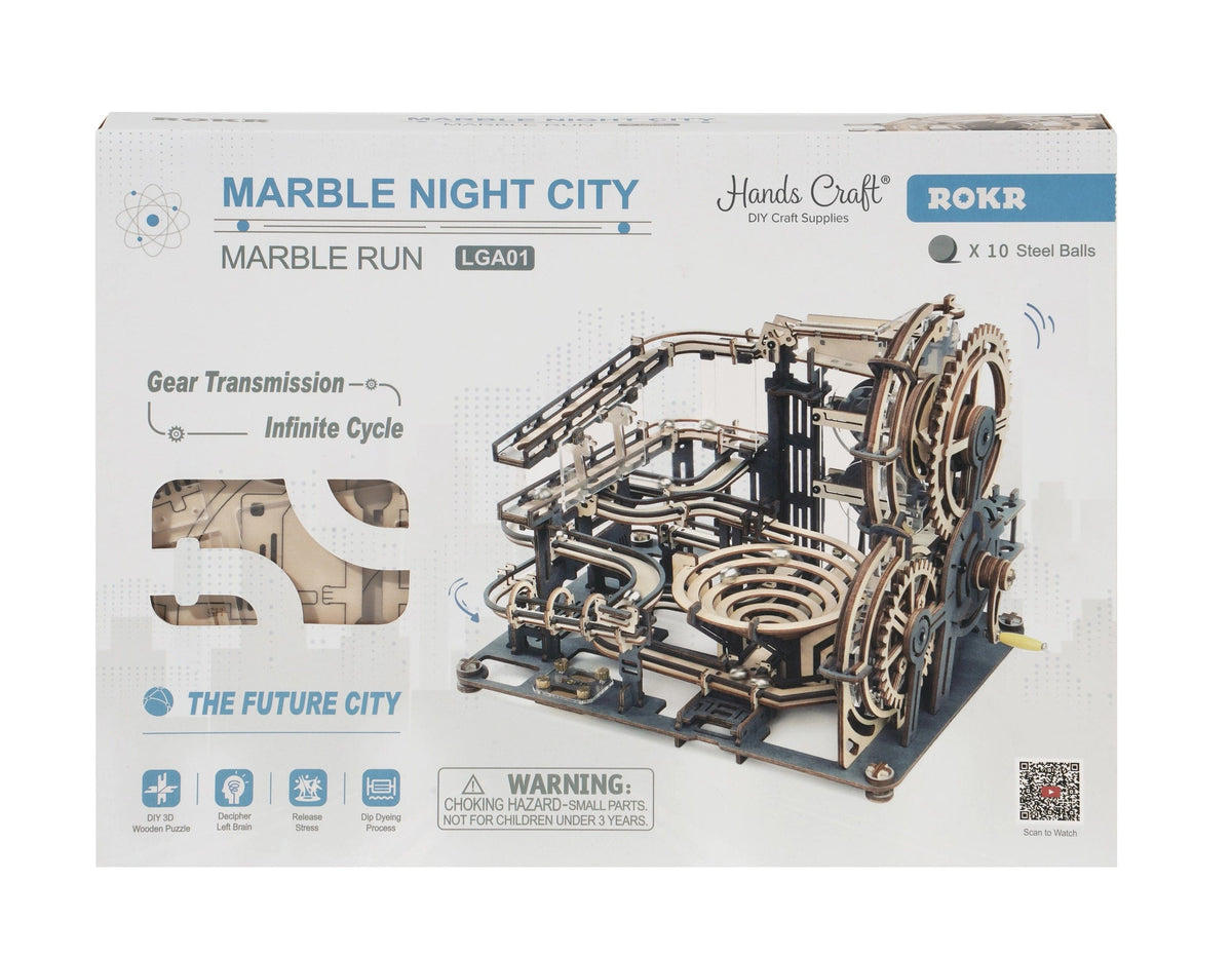 Hands Craft Model Kits > Other Model Kits Diy Marble Run: Marble Night City 850026738186 LGA01