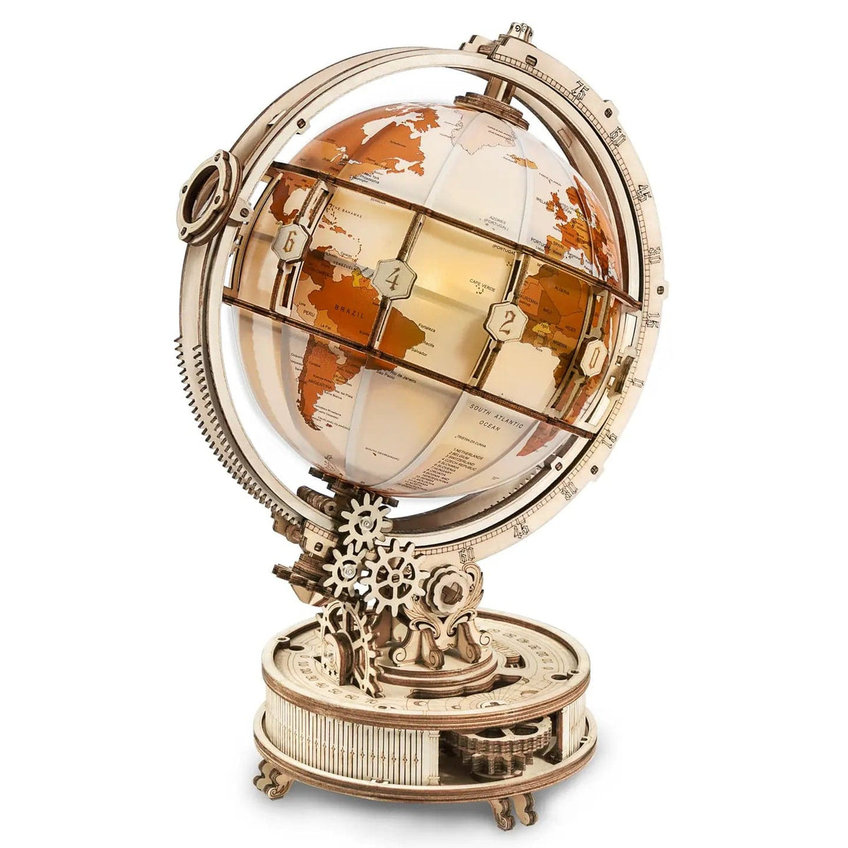 Hands Craft Model Kits > Other Model Kits Diy Wooden Puzzle: Luminous Globe 850026738889 ST003