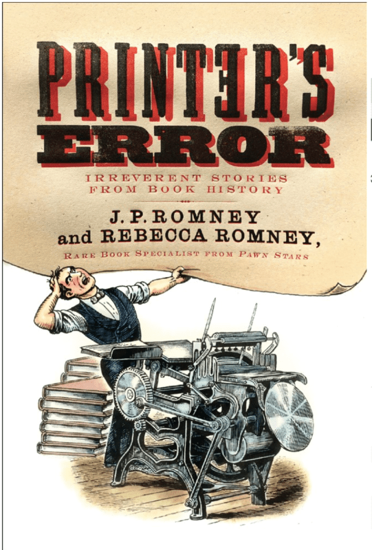Harper Perennial Books > Art & Gifts > Novelties Printer's Error: Irreverent Stories from Book History - Book 9780062412324 MC-25988