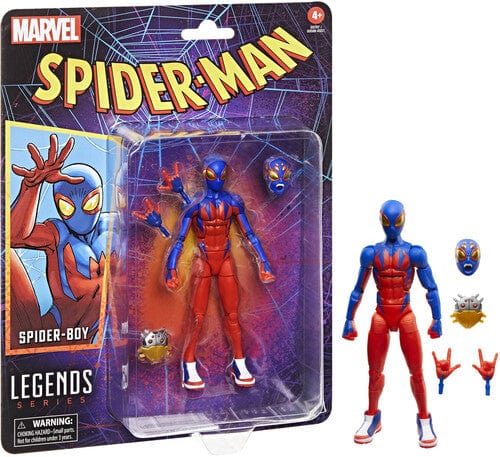 Hasbro Toys > Action Figures > Marvel Legends HASBRO COLLECTIBLES: MAREL LEGENDS - SPIDER MAN RETRO COMICS - SPIDERBOY ACTION FIGURE 5010996282712 HSBOG0787