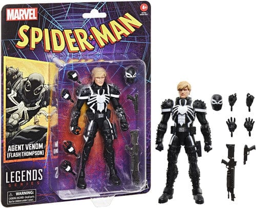 Hasbro Toys > Action Figures > Marvel Legends HASBRO COLLECTIBLES: MARVEL LEGENDS - SPIDERMAN RETRO COMICS - AGENT VENOM (FLASH THOMPSON) ACTION FIGURE 5010996282705 HSBOG0786