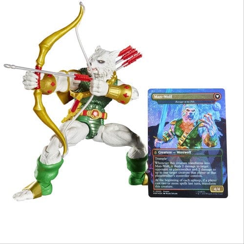Hasbro Toys > Action Figures > Marvel Legends Hasbro: Marvel Legends x Magic the Gathering - Man-Wolf w/ Exclusive Foil Trading Card 5010996323316 HSBOG0642