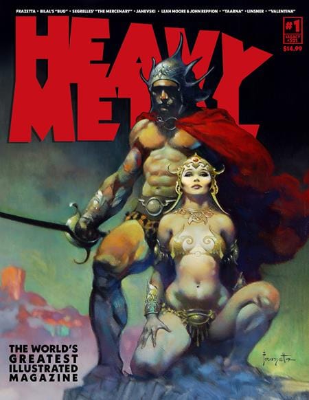 Heavy Metal Comic Books HEAVY METAL MAGAZINE #1 CVR B FRANK FRAZETTA (MR) 85007130300100121 0125MP859