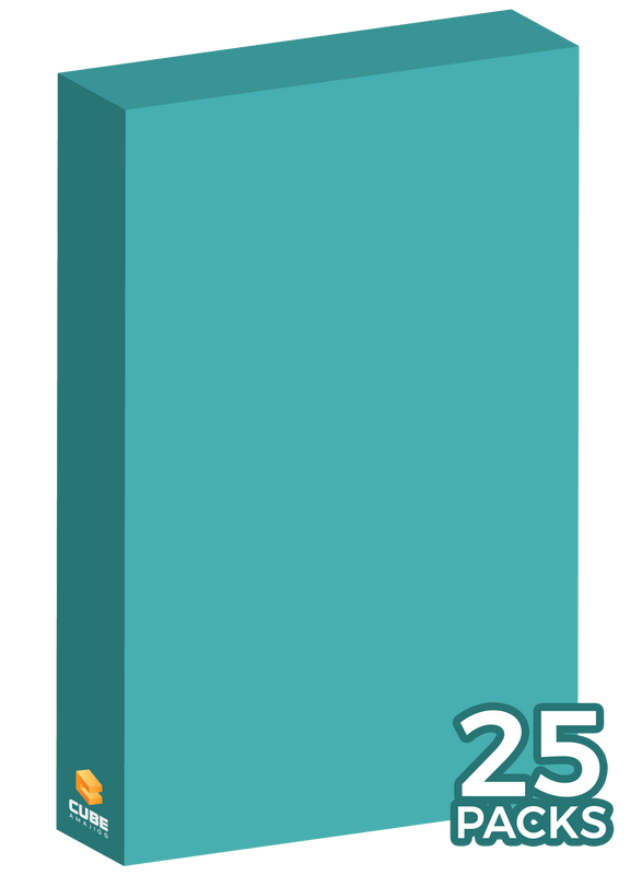 Hit Point Press Game Supplies > Card Boxes Cubeamajigs: Reusable Gaming Packs - Cyan (Set of 25) 304369863352 HPP CUCMJ-007