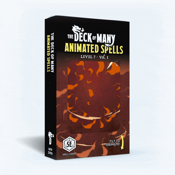 Hit Point Press Tabletop Games > Role-Playing Games D&D 5E Compatible: Deck of Many - Animated Spells: Level 7 Volume 1 304369861860 HPP ANSP-DK-12