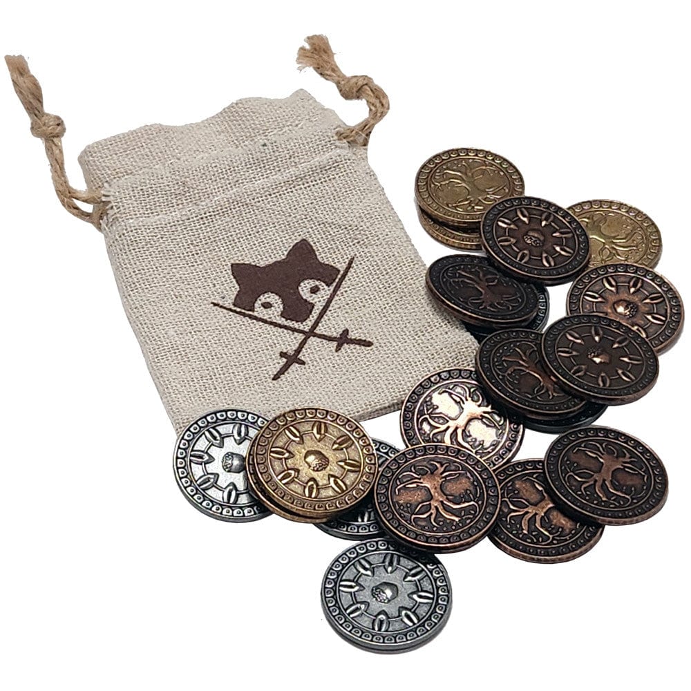 Hit Point Press Tabletop Games > Role-Playing Games Humblewood (5E): Coin Set and Pouch 304369863482 HPP HBWDAC-002